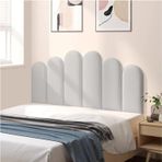Duvar Dolgusu, Çocuklar için Darbeye Dayanıklı 3D Duvar Pedi - Gri Oval Yastıklı Duvar Panelleri, Kendinden Yapışkanlı Yastıklı Başlık, Çocuk Odası için Güvenli Dekorasyon, Oturma Odası Gio