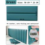 Duvar Dolgusu, Kendinden Yapışkanlı Çocuk Duvar Dolgusu - 6 Çarpışma Önleyici Başlık Paneli, 70x23 CM Yeşil Döşemeli Yastıklar, Oyun Odası Dekoru için Soyma ve Yapıştır Güvenlik Duvar Çıkartmaları