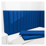 Duvar Dolgusu, Kendinden Yapışkanlı Duvar Pedi - 8 Panel Yastıklı Darbeye Dayanıklı Koyu Mavi, Kendinden Yapışkanlı 3D Çocuk Odası Duvar Kaplamaları, Başlık Dekorasyonu