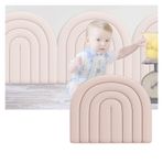 Duvar Dolgusu, Yastıklı Başlıklı Pembe Duvar Panelleri - Kendinden Yapışkanlı PU Su Geçirmez Duvar Kağıdı, 3 cm Kalın Darbeye Dayanıklı Dolgu (4'lü Set) Cam Dekorasyonu için