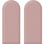 Duvar döşemesi, 2 adet çocuk baş kısmı çıkartması, 3D çarpışma önleyici duvar paneli, yatak ve oyun odası için kendinden yapışkanlı dolgu, koyu pembe, 20 x 45 cm, güvenli ve şık dekorasyon