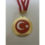 Duvar Hediyelik Türk Bayrağı Madalya