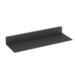 Duvar için Siyah Yüzer Raflar - 18 kg'a kadar taşıma kapasitesi, yatak odası, banyo, oturma odası ve mutfak için ideal, 100 x 20 cm, 3000 K LED aydınlatma