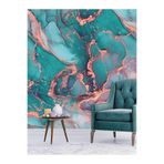 Duvar Kağıdı Lüks Modern Mermer Desenli Silinebilir Tekstil Duvar Kağıdı, 200 x 150