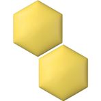Duvar Koruması, 3D Altıgen Çocuk Duvar Koruyucu - 2/3/4 Adet Kendinden Yapışkanlı Dolgulu Dekoratif Paneller, Oturma Odası Yatak Başlığı için Çarpışma Önleyici Koruma (Altın, 25 x 29 cm