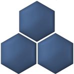 Duvar Koruması, Çocuk 3D Altıgen Duvar Koruması - Kendinden Yapışkanlı 3 Panel Döşemeli Set, Yatak Odası ve Oturma Odası için Çarpışma Önleyici Dekorasyon (Koyu Mavi, 25 x
