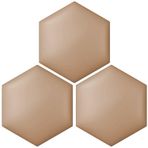 Duvar Koruyucu, Kendinden Yapışkanlı 3D Altıgen Duvar Panelleri - 3'lü Paket, Açık Kahverengi Dekoratif Döşeme, Çocuk Odaları, Oturma Odası, Çarpışma Önleyici Yatak Başlığı (20 x 23 cm)