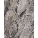 Duvar Paneli mermer görünümlü Wallface 19340 Marble Alpine duvar giydirmesi düz doğal taş optik parlak kendinden yapışkanlı aşınmaya dayanıklı Gri kahverengi 2,6 m2