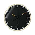 Duvar Saati 30 x 30 cm Duvar Saati Sessiz Tik Sesi Çıkarmayan Modern Duvar Saatleri Oturma Odası, Mutfak, Ofis Dekoru için Pille Çalışır, Dekorasyon için 30 cm Saatler (Siyah)