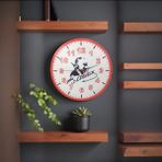 Duvar Saati Atatürk Imzalı - Siyah / Beyaz - 28 cm