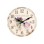 Duvar Saati Ev Dekoratif Saat, Deliksiz, Modern Basit Yaratıcı Restoran Saati, Duvara Asılan (Pilsiz) Horloge Duvar Resimleri (10 inç)