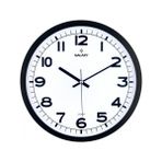 Duvar Saati Siyah Çerçeve Çap:29.5cm Akrilik Boyalı Abs Çerçeve Mineral Cam Sessiz Akar Makine Pvc Kadran Kadran Ölçüsü: 286Mm Kadran Baskı Alanı: 175Mm