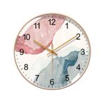 Duvar Saatleri 10inch/12inch/14inch Light Luxury Modern Round Wall Clock Silent Wall Clock Interior Decoration Clock Dekoratif Duvar Saati(12inch)