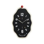 Duvar Saatleri Oturma Odası Ev Minimalist Yaratıcı Krem Stil Saat Asılı Duvar Dekorasyonu Modern Sessiz Duvar Saati Ev Ofis Mutfak için Dekoratif Duvar Saati (Siyah)