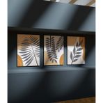 Duvar Tablosu Çerçeve Görünümlü Mutfak Tabloları Premium Kalite 3 Lü Tablo Modern Tablo Bohem Tablo - 33 x 48 - Renkli