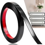 Duvar Trim Molding, Soyma ve Çubuk Paslanmaz Çelik, Esnek Kendinden Yapışkanlı Metal Süsleme, Ayna Çerçevesi, Şömine ve Mikrodalga için Boşluk Dolgusu, 12 M* 2 cm