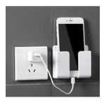 Duvara Monte Edilen Telefon Ve Kumanda Standı Plastik Organizer