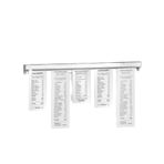 Duvara Monte Fatura Tutucu, Alüminyum Alaşımlı Restoran Sipariş Kapmak Slayt Tutucu 2/3 Adet 40-80 cm(3pcs,80cm/31.2in)