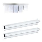 Duvara Monte Fatura Tutucu, Alüminyum Fatura Biletlik Sipariş Tutucu 30/40/50cm 2'li Paket(30cm/11.8in)