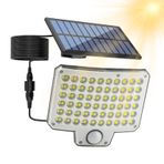 Duvara Monte Güneş Enerjili LED Dış Mekan Aydınlatma, Otomatik Güneş Panelli Çit Lambaları, Bahçe Yürüyüş Yolu Ve Araç Girişi İçin Ev Dış Cephe Aydınlatma Sistemleri