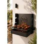 Duvara Monte Katlanır Mangal - Açılır Kapanır Balkon & Bahçe Mangalı, Yer Kaplamayan Pratik Bbq Izgara