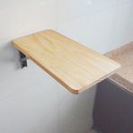 Duvara Monte Katlanır Yemek Masası Yerden Tasarruflu İş İstasyonu Kahvaltı Barı ile Kompakt Küçük Beyaz Ahşap Masa Mutfak için (70 × 20 cm/27 inç × 8 inç)