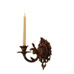Duvara Monte Metal Mumluk, Duvara Asılan Şamdan Ferforje Bronz Duvar Dekorasyonu Mumluk Duvar Ferforje Bahçe Dekoratif Kanca