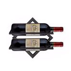 Duvara Monte Şarap Şişesi Rafı Oturma Odası için Yaratıcı Demir Şarap Tutucu Paslanmaz Bar Depolama Şık Züccaciye Nizer Dekoratif Metal Şarap Teşhir