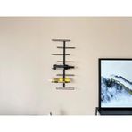 Duvara Monte Şaraplık – 8 Şişelik Modern Metal Şişelik – Minimalist Endüstriyel Duvar Rafı