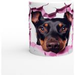 Duvarı Delen Rottweiler Temalı Baskılı Kupa Bardak - Renkli