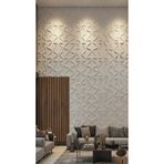 Duvarım 3 Boyutlu Boyanabilir PVC Duvar Paneli Safran (50-50 cm 4 adet-1 metrekare)