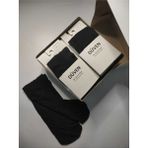 Düven 12'li Kadın Siyah Orta Kalın Mevsimlik Muz 40 Den Soket Kısa Çorap ( 12 Piece Bobby Socks ) - Standart