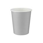 DÜVENCİ TİCARET 8'li Karton Bardak, Gümüş, 8 oz, 8 cm Çapı, 9 cm Yüksekliği
