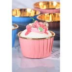 DÜVENCİ TİCARET Mini Party Store Pembe Gold Muffin Kek Kapsülü Cupcake Kalıbı 20 Li