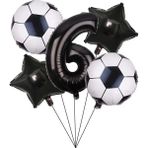 Düvenci Ticaret Siyah Rakam Folyolu Yaş Balon Set - 6