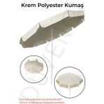 Düvenci Toptan Plaj Şemsiyesi Uyumlu 200/10 Krem Polyester Kumaş