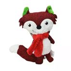 Duvo+ Sesli Tilki Yılbaşı Figürü 18x15x5 cm Köpek Oyuncağı