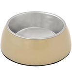 Duvo+ Socket Glossy Taupe 13.2 cm 450 ml Çelik Mama Ve Su Kabı