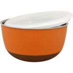 Duvo+ With Lid Bowl Orange 2300 ml Mama Ve Su Kabı