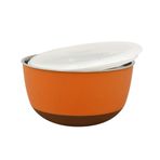 Duvo+ With Lid Bowl Orange 2900 ml Mama Ve Su Kabı