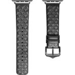 Dux Ducis Apple Watch 42/44/45MM Için Enland Serisi Premium Deri Kayış Kordon - Siyah