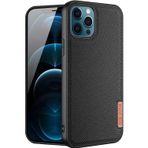 Dux Ducis Fino Serisi İphone 12 Pro Max Kılıf Premium Dokuma Silikon Kılıf-(5775)