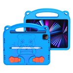 Dux Ducis Panda iPad Pro 11 (2018-2020-2021) iPad Air 4-5 Kılıf Çocuk Shockproof Standlı Taşınabilir MAVİ