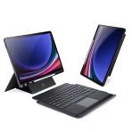 Dux Ducıs Samsung Galaxy Tab S9 + Ayrılabilir Bluetooth Klavye Touchpad Pu Deri Kılıf-1852