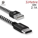 Dux Ducıs Usb Type C Kopmaz Yırtılmaz Usb Kablo Hızlı Şarj 1 Metre-(5775)