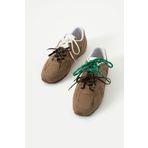 DUXAL SHOES Brunella Süet Çift Renkli Bağcık Detaylı Düz Taban Kadın Spor Ayakkabı Sneaker