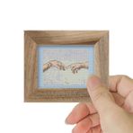 Duxud Adem'in Yaratılışı (The Creation of Adam) Ahşap Çerçeveli Minyatür Etamin Seti