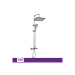 DUXXA Atlas Termostatik Bataryalı Rain Duş Seti Krom DTB.114