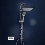 Duxxa Mirage 400 Krom Tepe Duş Seti Krom D.132.4.C