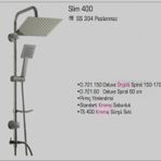 Duxxa Slim 400 Tepe Duş Seti D.125.4